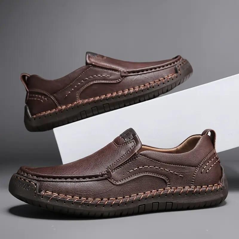 Men's Stitching Breathable Anti-skid Slip On Shoes